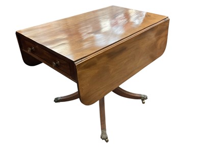 Lot 1484 - Regency mahogany sofa table
