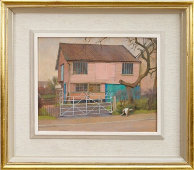 Lot 1123 - *Charles Debenham (b.1933) oil on board - Mr Vincent's Workshop, Laxfield, signed, 20cm x 25cm, framed