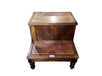 Lot 5331 - 19th century step commode
