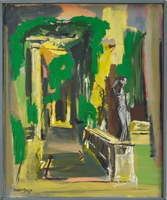 Lot 1174 - *Robert Sadler (1909-2001) oil on board, Pergola, 61 x 50cm