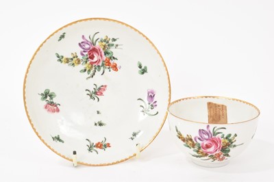 Lot 194 - Bristol tea bowl and saucer – provenance; Trapnell Collection