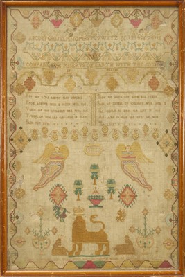 Lot 830 - Early 19th century sampler