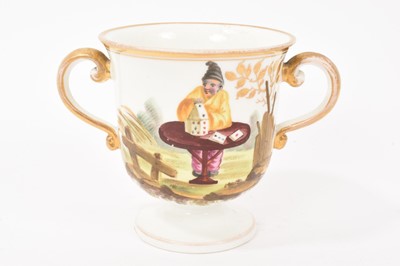 Lot 236 - Minton two handled cup – pattern number 539, circa 1810