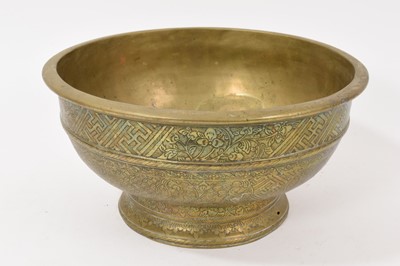 Lot 818 - 19th century Tibetan bronze bowl