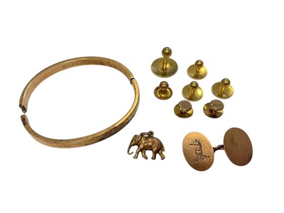 Lot 167 - Group of gold jewellery