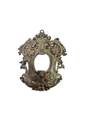 Lot 410 - 19th century Continental white metal frame