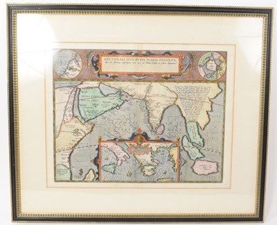 Lot 948 - Abraham Ortelius engraved map - ‘Erythraei Sive Rubri Maris Periplus’, 1597