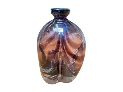 Lot 914 - Sam Herman (1936-2020) glass vase, signed Samuel J Herman 1970