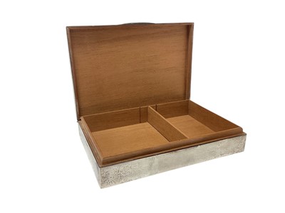 Lot 357 - Silver cigarette box