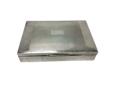 Lot 19 - 1960s silver cigarette box