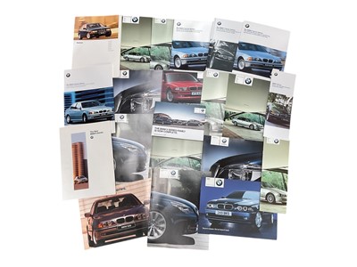 Lot 32 - Collection of 1990's and 2000's BMW 5 Series sales brochures and one 7 Series brochure (22)