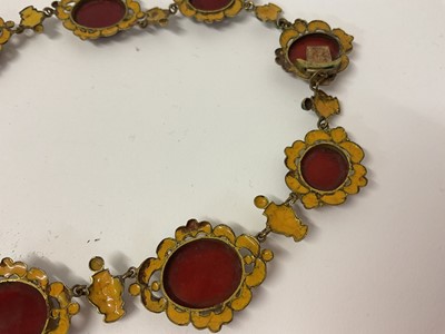 Lot 499 - 19th century Italian micro-mosaic necklace