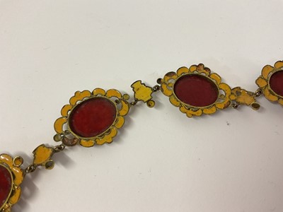 Lot 499 - 19th century Italian micro-mosaic necklace