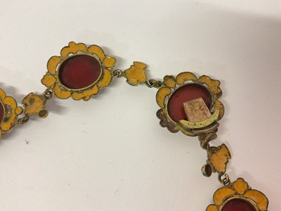 Lot 499 - 19th century Italian micro-mosaic necklace