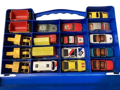 Lot 1719 - Matchbox Carry Case with 1-75 Series diecast vehicles (5)