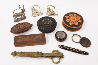 Lot 809 - Collection of works of art including Black Forest boxes