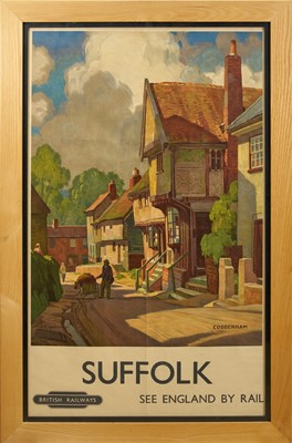Lot 1071 - Leonard Russell Squirrell (1893-1979) British Railway poster, Coddenham, Suffolk, 98cm x 60cm, in glazed frame