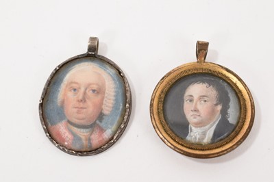 Lot 874 - Fine quality mid-18th century portrait miniature of a gentleman