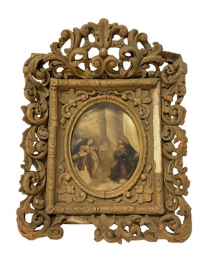 Lot 781 - 17th century Italian school, oil on alabaster