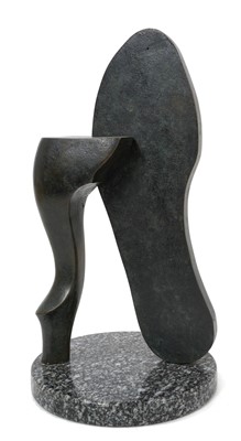 Lot 888 - Javier Medina Campeny (b. 1943), Bronze abstract sculpture, signed and numbered 1/9