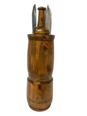 Lot 880 - Pedram Baldari studio: Contemporary wooden and metal sculpture from the sealed the concealed series