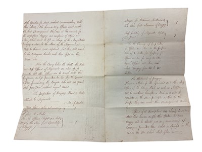 Lot 80 - Lt. General Henry Wynyard, rare Napoleonic period handwritten military report in Italian entitled ' Miliary Observations on the Valdi Noto made in June 1806 by Captain Pritchard and a Sicilian En...