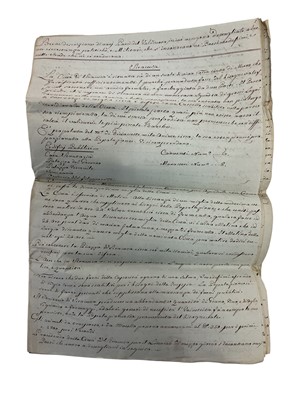 Lot 80 - Lt. General Henry Wynyard, rare Napoleonic period handwritten military report in Italian entitled ' Miliary Observations on the Valdi Noto made in June 1806 by Captain Pritchard and a Sicilian En...