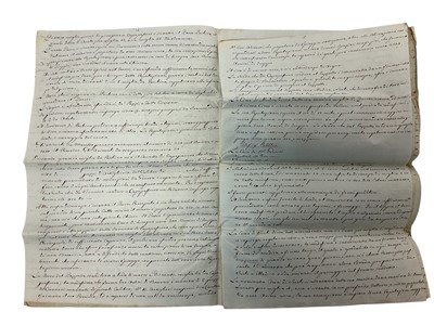 Lot 80 - Lt. General Henry Wynyard, rare Napoleonic period handwritten military report in Italian entitled ' Miliary Observations on the Valdi Noto made in June 1806 by Captain Pritchard and a Sicilian En...