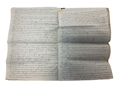 Lot 80 - Lt. General Henry Wynyard, rare Napoleonic period handwritten military report in Italian entitled ' Miliary Observations on the Valdi Noto made in June 1806 by Captain Pritchard and a Sicilian En...