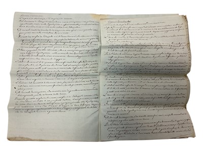 Lot 80 - Lt. General Henry Wynyard, rare Napoleonic period handwritten military report in Italian entitled ' Miliary Observations on the Valdi Noto made in June 1806 by Captain Pritchard and a Sicilian En...
