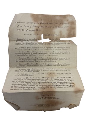 Lot 80 - Lt. General Henry Wynyard, rare Napoleonic period handwritten military report in Italian entitled ' Miliary Observations on the Valdi Noto made in June 1806 by Captain Pritchard and a Sicilian En...