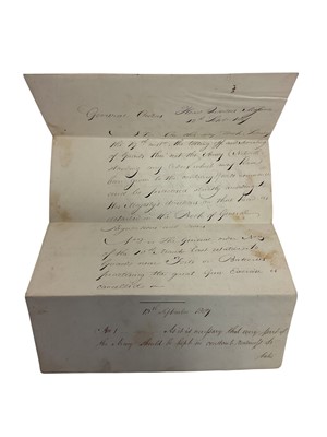 Lot 80 - Lt. General Henry Wynyard, rare Napoleonic period handwritten military report in Italian entitled ' Miliary Observations on the Valdi Noto made in June 1806 by Captain Pritchard and a Sicilian En...