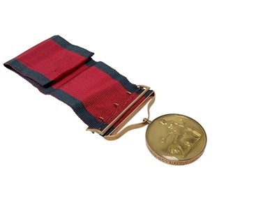 Lot 40 - The Field Officer's Gold Medal for Java, awarded to Major P. Vans Agnew, Madras Army, of small type, completed with gold ribbon buckle, glazed lunettes and original ribbon. N.B. Majo...