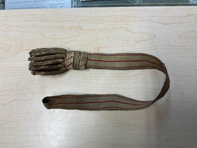 Lot 42 - Early 19th century British Officer's sword knot with bullion wire work decoration.
