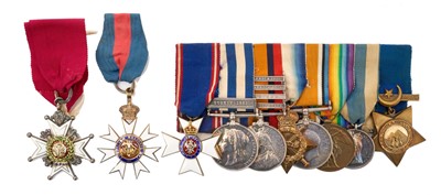 Lot 46 - Fine Victorian and later medal group comprising Companion of the Bath (C.B.), Companion of the Order of St. Michael and St. George (C.M.G.), Member of The Royal Victo...