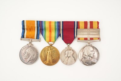 Lot 52 - First World War and later Nursing medal group comprising War and Victory medals named to M. B. Erskine, George V 1935 Silver Jubilee medal and Voluntary Medical Service medal with three bars nam...