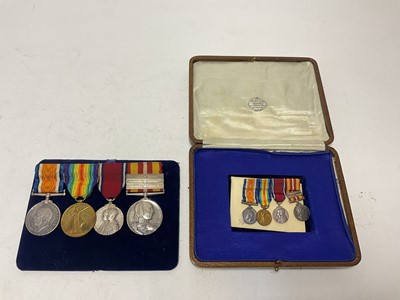 Lot 52 - First World War and later Nursing medal group comprising War and Victory medals named to M. B. Erskine, George V 1935 Silver Jubilee medal and Voluntary Medical Service medal with three bars nam...