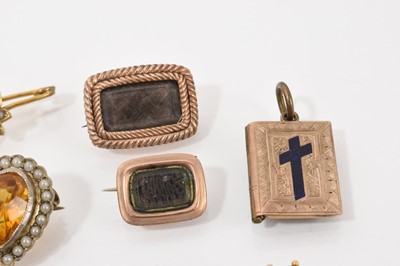 Lot 524 - Group of Georgian and later jewellery