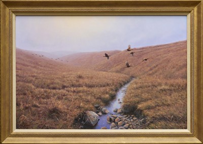 Lot 1241 - Julian Novorol (b.1949) oil on canvas - August on the Moor, signed and dated 1996, 51cm x 76cm, in gilt frame