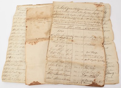 Lot 124 - Two very rare and interesting George III naval documents of Prize Money for HMS Terpsichore