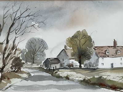Lot 263 - Ronald Ronaldson (1920-2015) watercolour, Near Whepstead, signed, 26cm x 34cm, in glazed frame