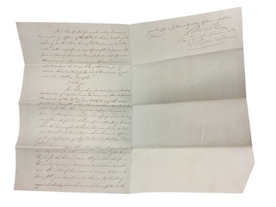 Lot 82 - Of Australian interest, a fascinating group of correspondence between Major General Lachlan Macquarie C.B. The fifth Governor of New South Wales ( from 1810-1821) and various Officers of the 46t...