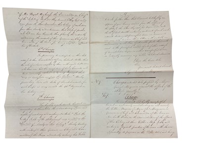 Lot 82 - Of Australian interest, a fascinating group of correspondence between Major General Lachlan Macquarie C.B. The fifth Governor of New South Wales ( from 1810-1821) and various Officers of the 46t...