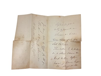 Lot 84 - Collection Lady Wynyard's late Georgian and early Victorian tradesmen's receipts including a receipt from Jonathan Phillips China, earthenware and glass manufacturer at Wedgwood's Ware Rooms, Ox...