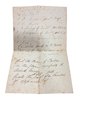 Lot 84 - Collection Lady Wynyard's late Georgian and early Victorian tradesmen's receipts including a receipt from Jonathan Phillips China, earthenware and glass manufacturer at Wedgwood's Ware Rooms, Ox...