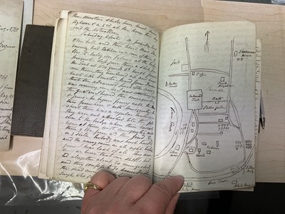 Lot 85 - Of Indian Mutiny interest, a fascinating hand written first hand account of the Mutiny contained in a period journal (kept from April 1857-March 1858) and in a collection of handwritten letters...