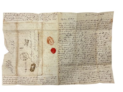Lot 86 - His Grace The Duke of Wellington, signed handwritten letter to Colonel Wynyard, dated June 30th 1837, and other correspondence .