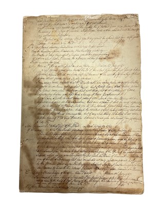 Lot 87 - Of Gibraltar interest, General John Wynyard (1677-1752) Commander in Chief of British Forces at Gibraltar and Port Mahon, rare handwritten period account of his orders and copies of his letters...