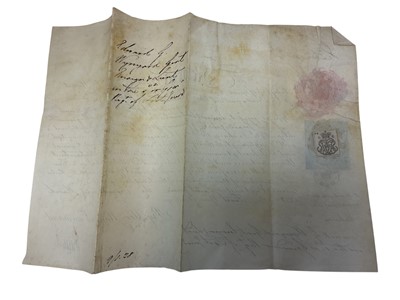 Lot 89 - H.M. Queen Victoria signed Officer's commission appointing Edward G. Wynyard an Ensign and Lieutenant in the Ist Grenadier Regiment of Foot Guards, dated 7th March 1838