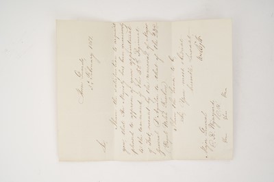 Lot 91 - His Grace The Duke of Wellington K.G., signed order appointing Major General E.B.Wynyard C.B. in command of the 58th Regiment dated 3rd February 1851, another order signed by Lord Palmerston all...